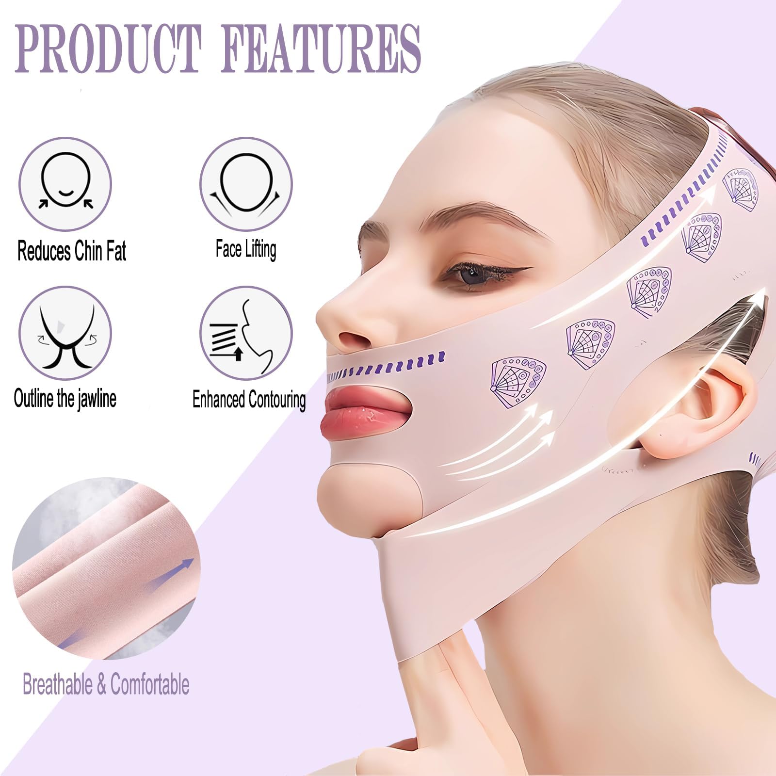 Reusable Facial Belt for V-Shaped Face & Jawline