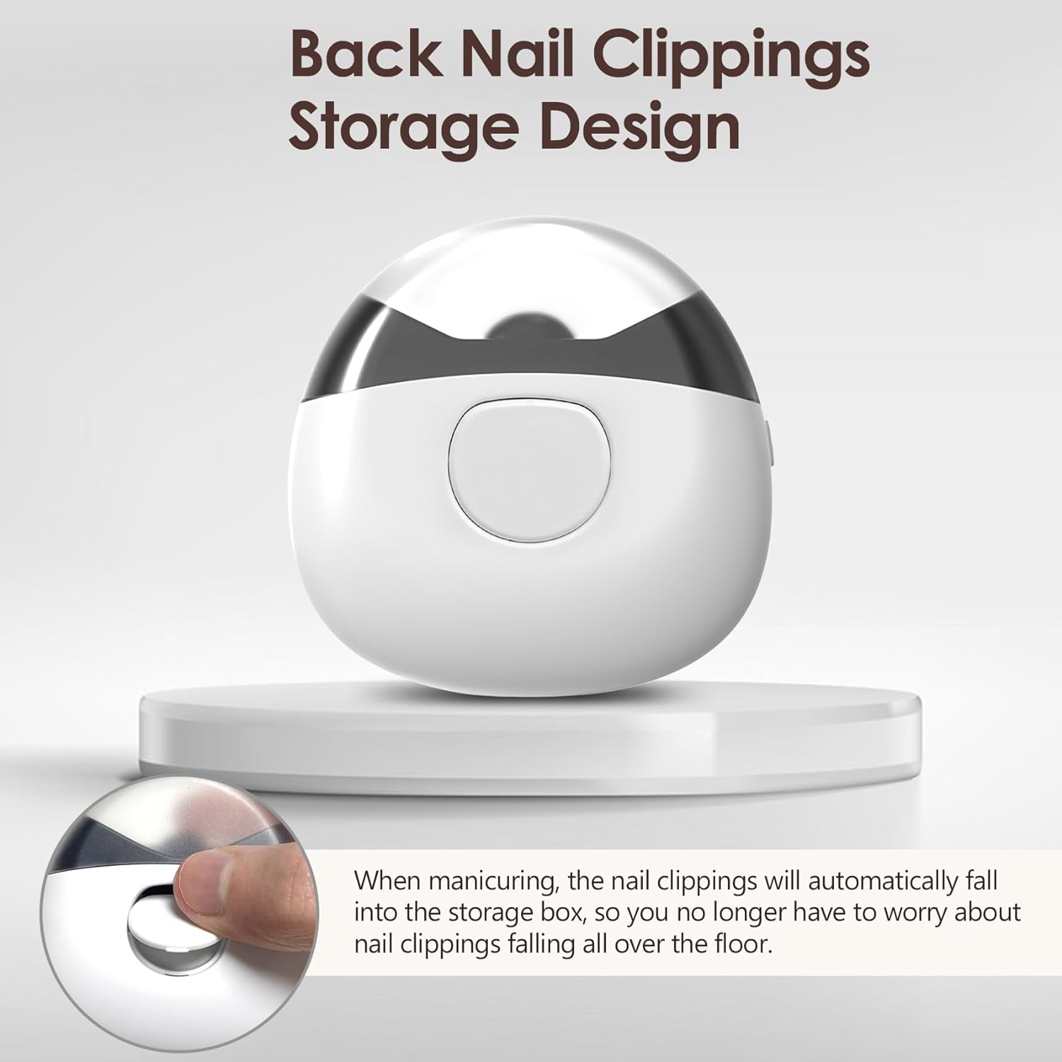 Rechargeable Automatic Nail Clipper, Electric Baby Nail Clippers For Babies & Adults